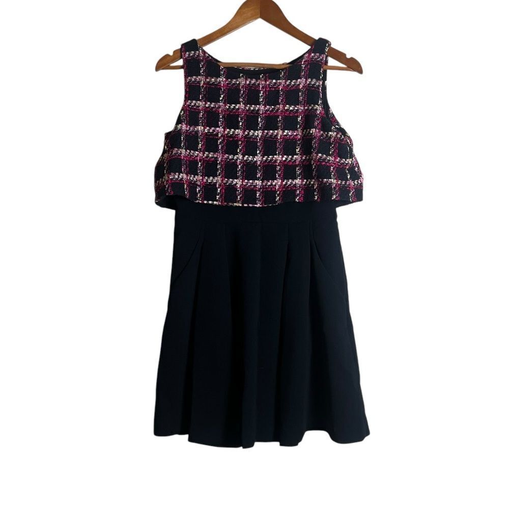 Badgley Mischka cotton blend tweed style dress. Size 4